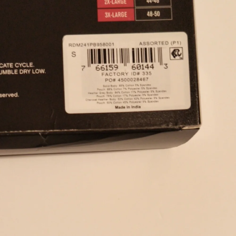 Reebok Men’s Boxer Bundle 2-Pack New in Box